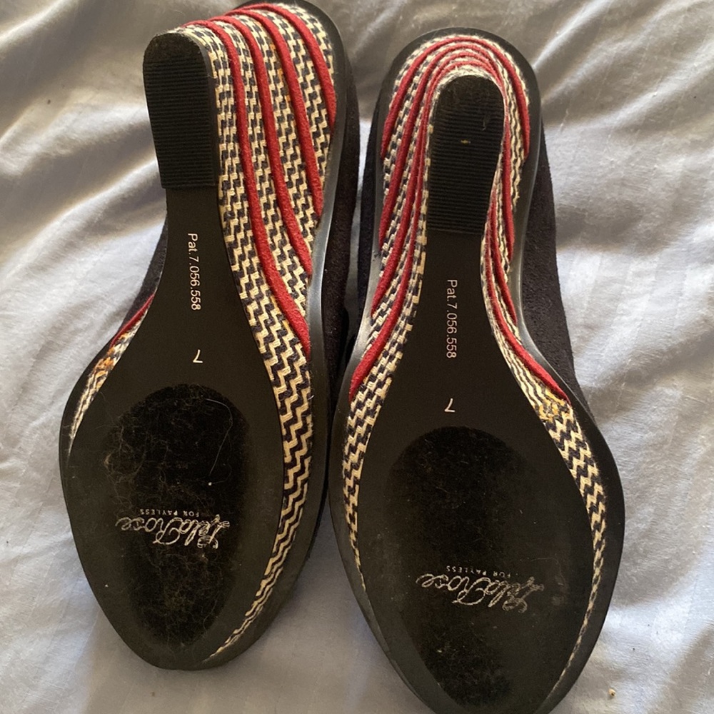 LELA ROSE WEDGE SHOES SIZE 7 - Picture 3 of 4